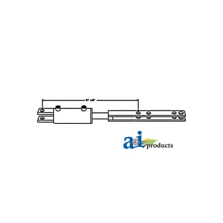 A & I Products Hydraulic Side Link Cylinder, Clevis Ends (3" Bore) 31.5" x5.5" x4" A-SLH102